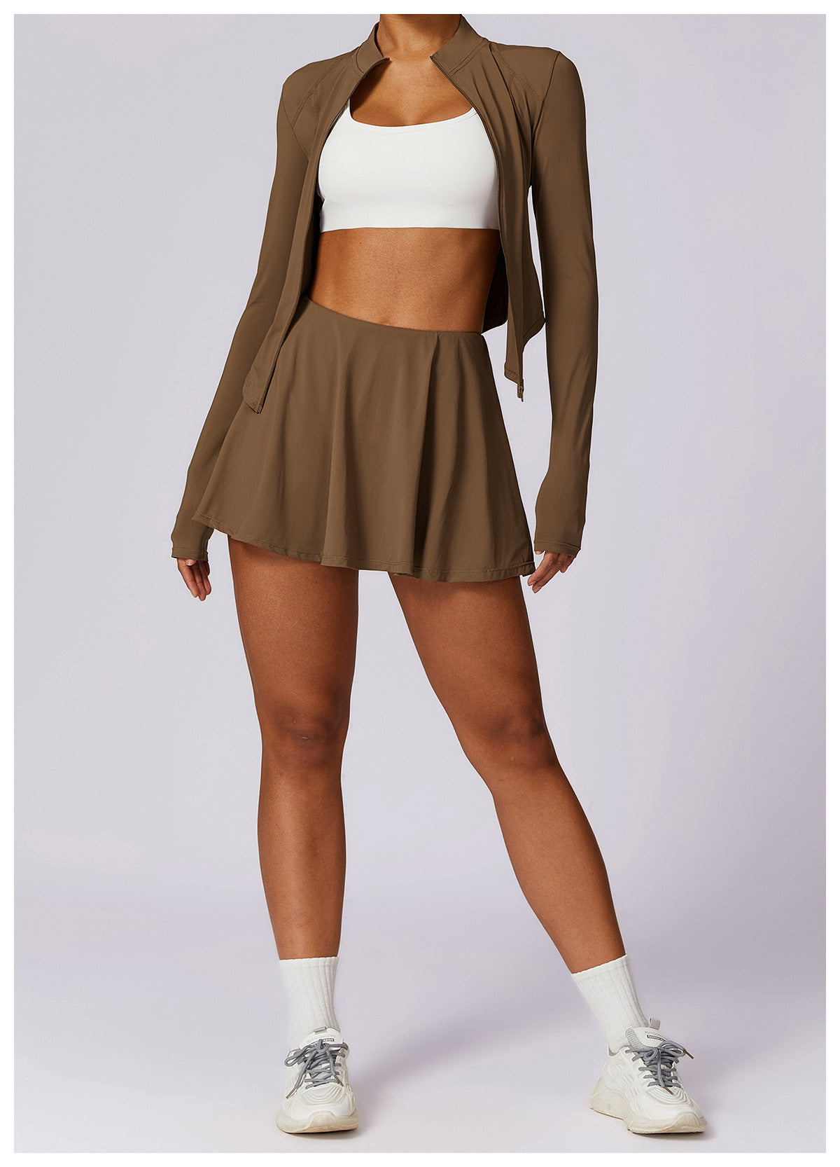 Eis Gefühl UV-Schutz falsche zwei Stücke hohe Taille Yoga Rock Tennis Sport Fitness schnell trocken Sonnenschutz Rock