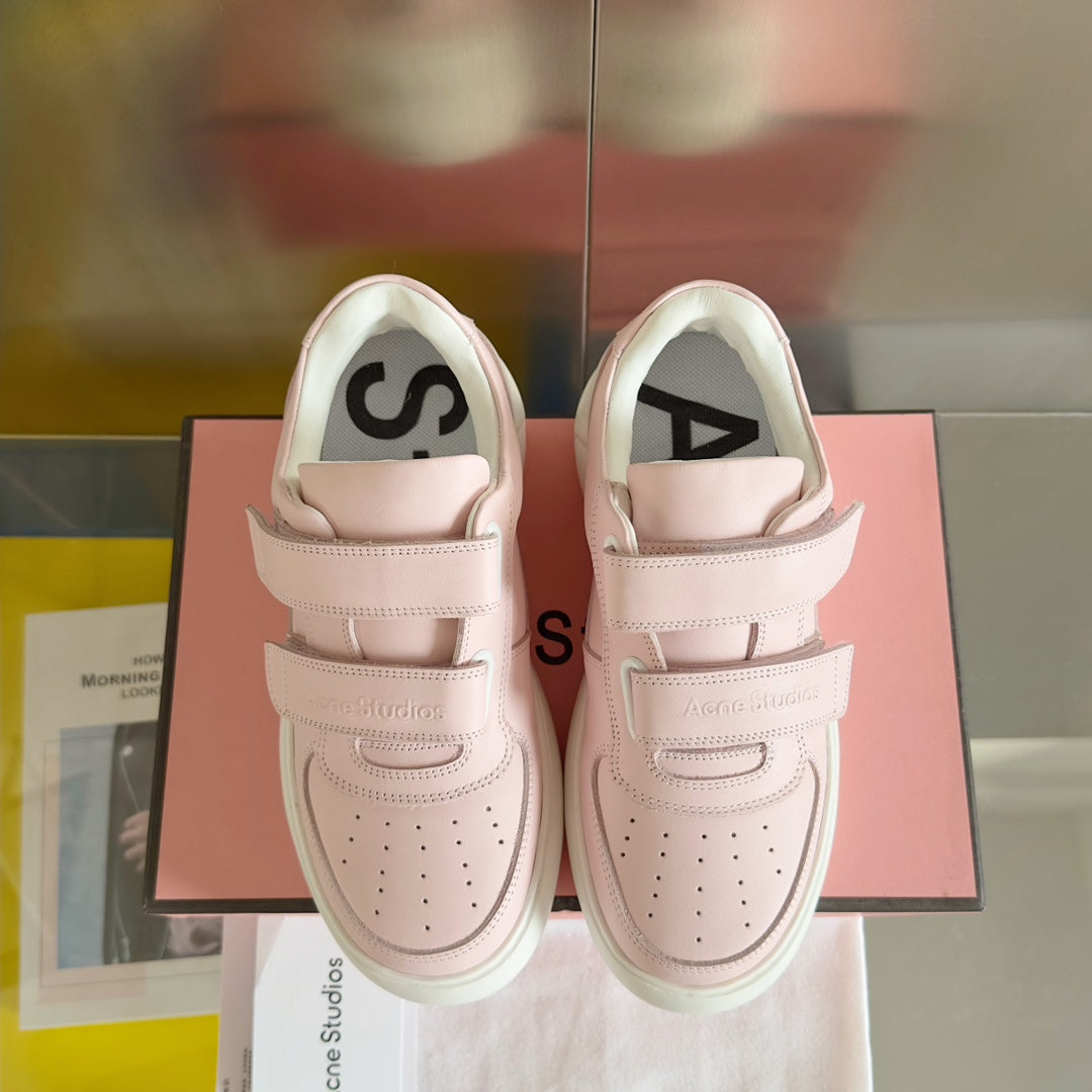 rosa Plateau-Sportschuhe