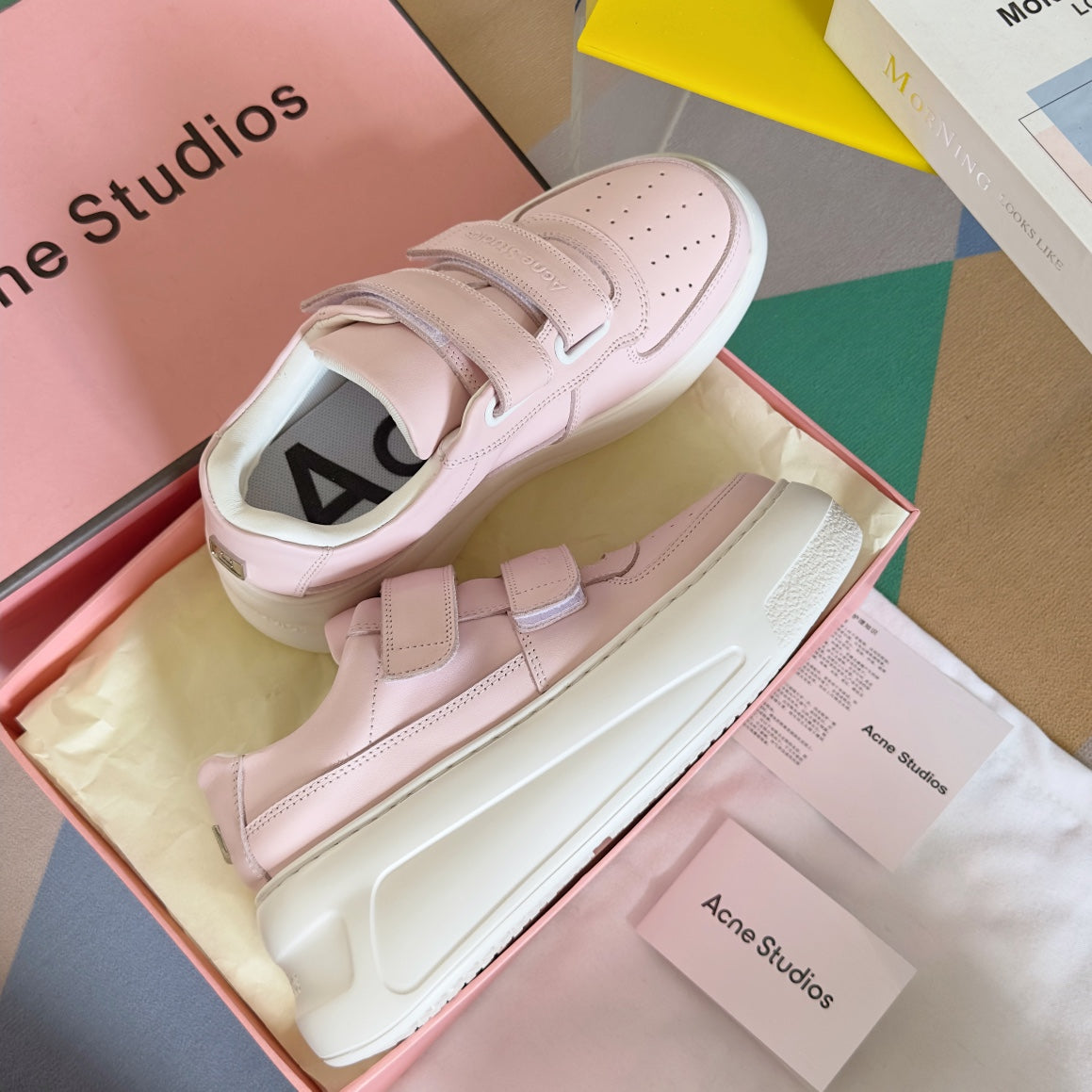 rosa Plateau-Sportschuhe