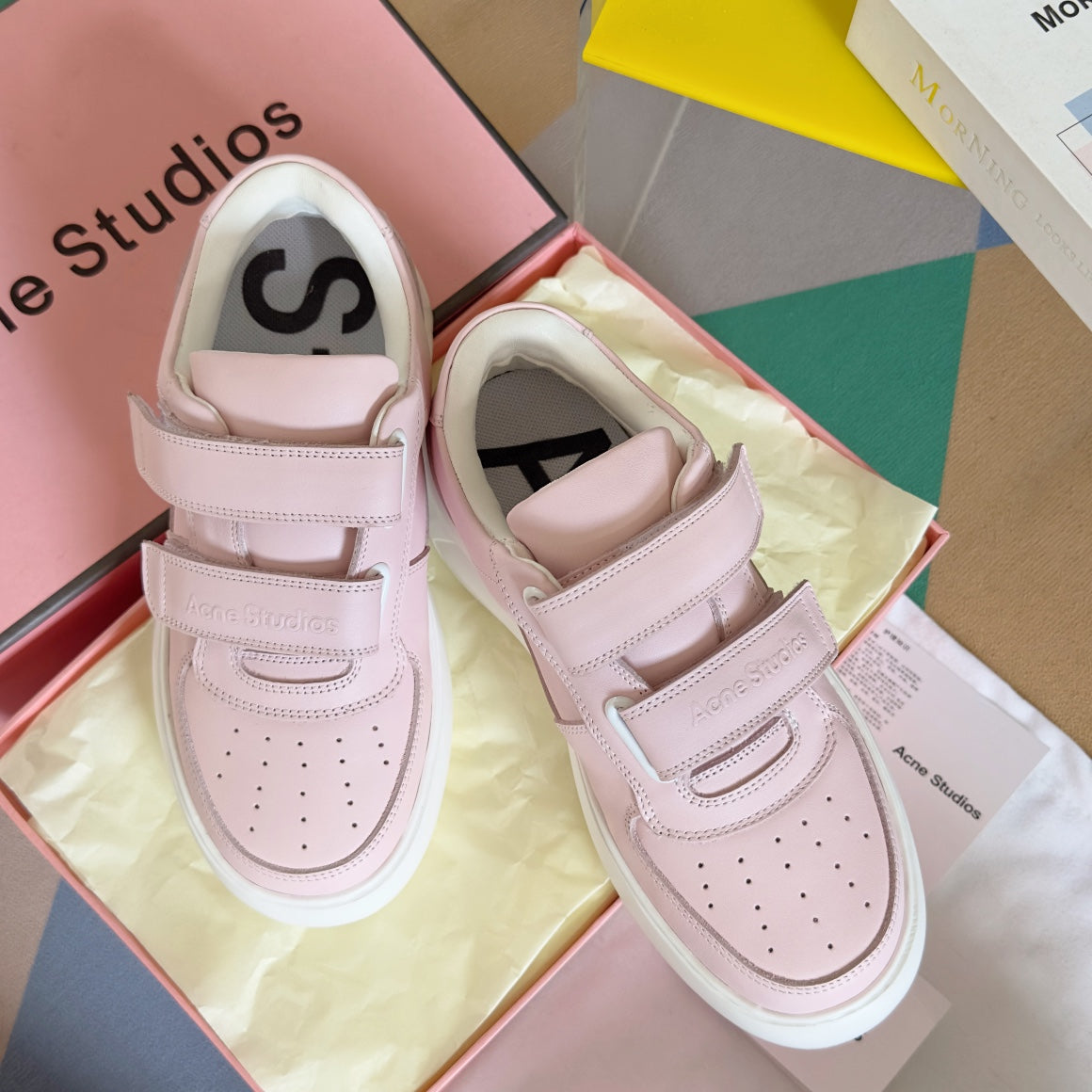 rosa Plateau-Sportschuhe