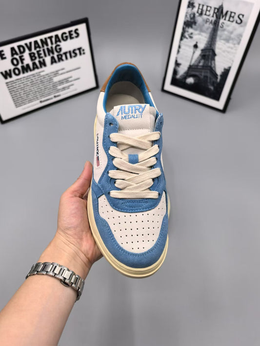 AUTRY SNEAKERS REELWIND LOW SNEAKERS IN FILLER NYLON AND SUEDE