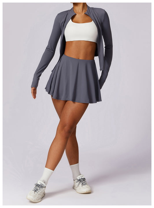 Eis Gefühl UV-Schutz falsche zwei Stücke hohe Taille Yoga Rock Tennis Sport Fitness schnell trocken Sonnenschutz Rock