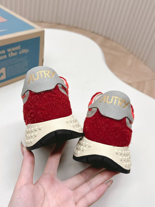 AUTRY SNEAKERS REELWIND LOW SNEAKERS IN FILLER NYLON AND SUEDE