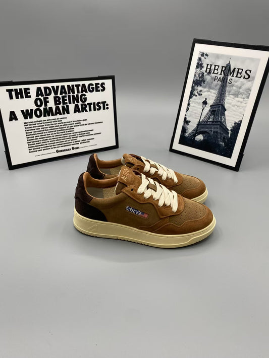 AUTRY SNEAKERS REELWIND LOW SNEAKERS IN FILLER NYLON AND SUEDE