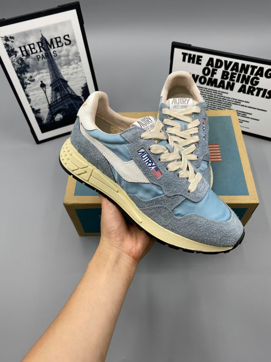 AUTRY SNEAKERS REELWIND LOW SNEAKERS IN FILLER NYLON AND SUEDE
