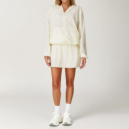 UV-Schutz atmungsaktiver Sportanzug01-Creme Farbe