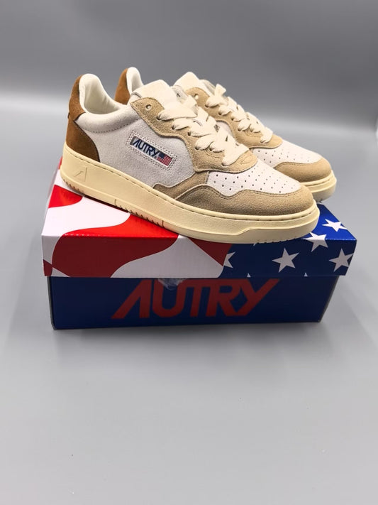 AUTRY SNEAKERS REELWIND LOW SNEAKERS IN FILLER NYLON AND SUEDE